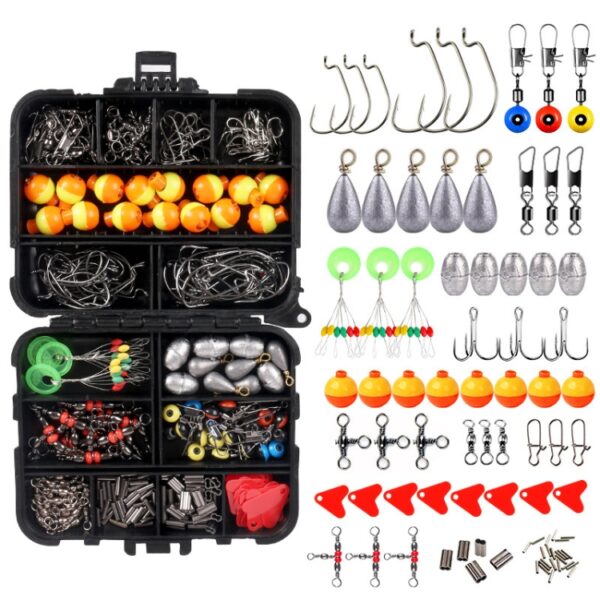263 PCS / Set T0196 Vissen Kleine Accessoires Balvormige Drijvende Rots Visuitrusting