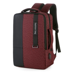 140 Zakelijke forenzenlaptoprugzak met grote capaciteit en USB-oplaadinterface, Red, Blue, Black, Grey