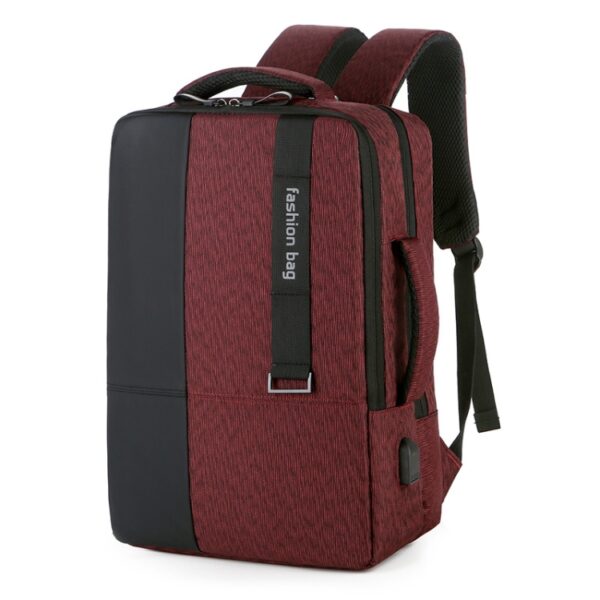 140 Zakelijke forenzenlaptoprugzak met grote capaciteit en USB-oplaadinterface, Red, Blue, Black, Grey