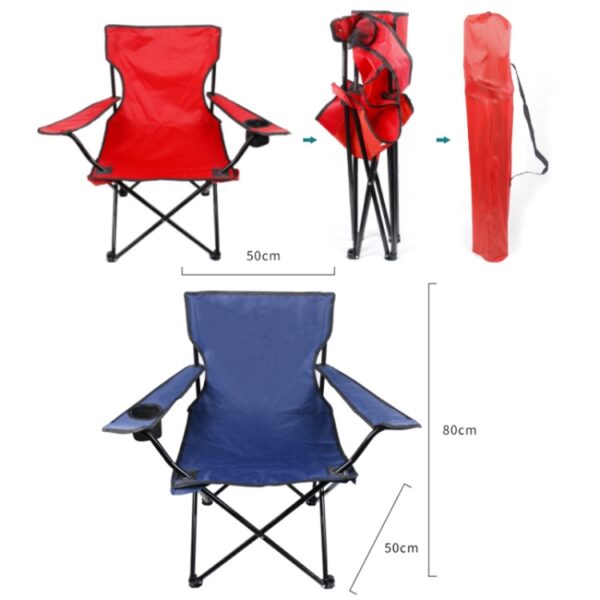 Casual picknick schetsen handsteun rugleuning vissen draagbare strandstoel, Beach Chair - Afbeelding 3
