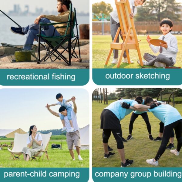 Casual picknick schetsen handsteun rugleuning vissen draagbare strandstoel, Beach Chair - Afbeelding 6