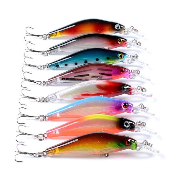 5 STKS M0137 8 cm/6.3g Ondergedompeld Mino Roadrunner Aas Bionische Plastic Harde Aas, M0137 1, M0137 3, M0137 4, M0137 5, M0137 7, M0137 8 - Afbeelding 2