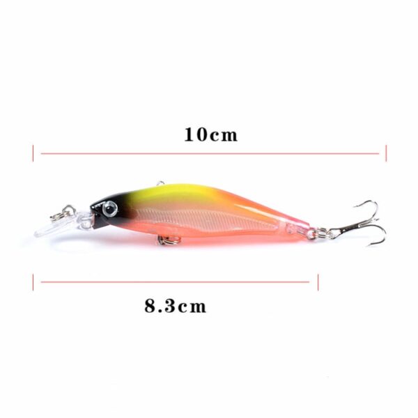 5 STKS M0137 8 cm/6.3g Ondergedompeld Mino Roadrunner Aas Bionische Plastic Harde Aas, M0137 1, M0137 3, M0137 4, M0137 5, M0137 7, M0137 8 - Afbeelding 3