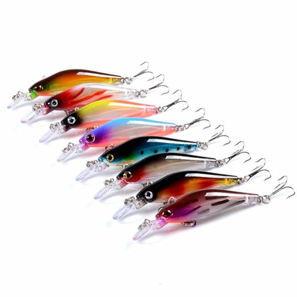 5 STKS M0137 8 cm/6.3g Ondergedompeld Mino Roadrunner Aas Bionische Plastic Harde Aas, M0137 1, M0137 3, M0137 4, M0137 5, M0137 7, M0137 8 - Afbeelding 4
