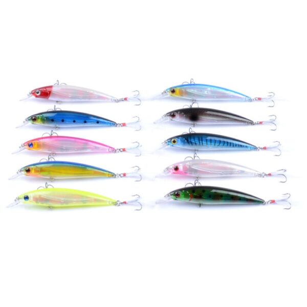 5 STKS M0195 11 cm/13.4g Kunstaas Casting Feather Hook Mino Hard Baits Bionic Bait, M0195 1, M0195 3, M0195 4, M0195 5, M0195 6, M0195 7, M0195 8, M0195 9, M0195 10 - Afbeelding 2
