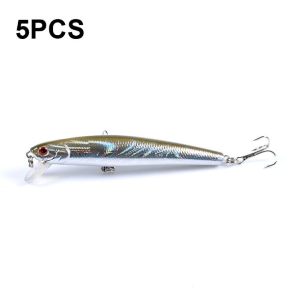 5 PCS M0205 9.6 cm/9.8g Minnow Bionic Nep Aas Plastic Drijvende Harde Aas, M0205 1, M0205 2, M0205 3, M0205 4, M0205 5, M0205 6