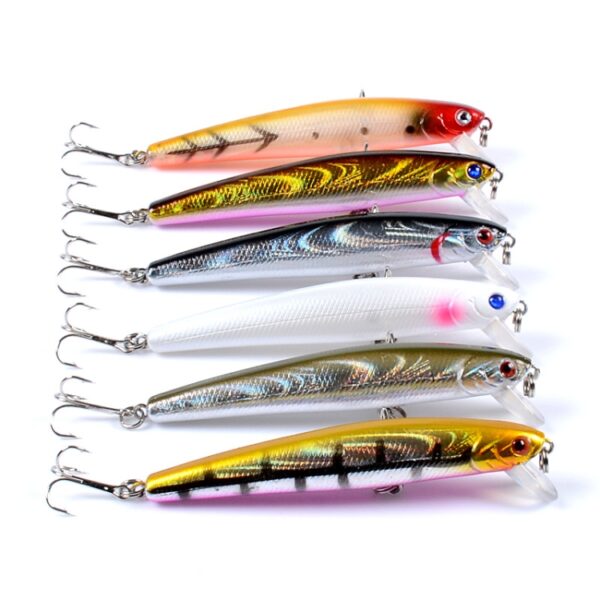 5 PCS M0205 9.6 cm/9.8g Minnow Bionic Nep Aas Plastic Drijvende Harde Aas, M0205 1, M0205 2, M0205 3, M0205 4, M0205 5, M0205 6 - Afbeelding 2