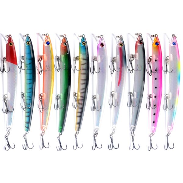 5 STKS M0231 13.5 cm 15g Mino Rattle Pearl Lange afstand Schorsing Laser Harde Lokken, M0231 1, M0231 3, M0231 4, M0231 5, M0231 6, M0231 7, M0231 8, M0231 9, M0231 10 - Afbeelding 2