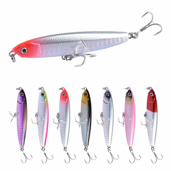 2 STKS CH79 Hard Aas Lange Casting Zinken Potlood Valse Lokken, Specificatie:, 10.4cm 18g - Afbeelding 2