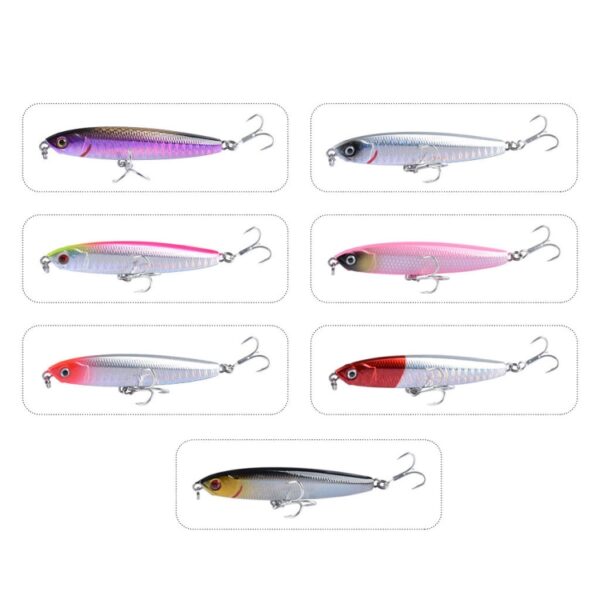 2 STKS CH79 Hard Aas Lange Casting Zinken Potlood Valse Lokken, Specificatie:, 10.4cm 18g - Afbeelding 5