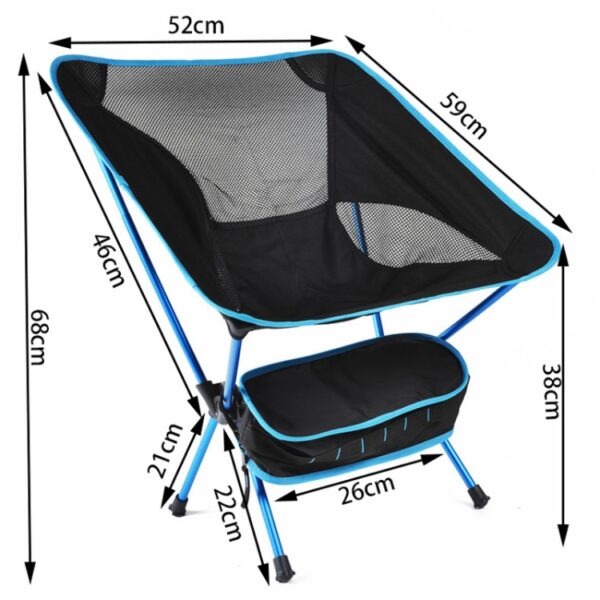 Outdoor Camping Lounge Strand Draagbare Klapstoel, Folding Chair - Afbeelding 3