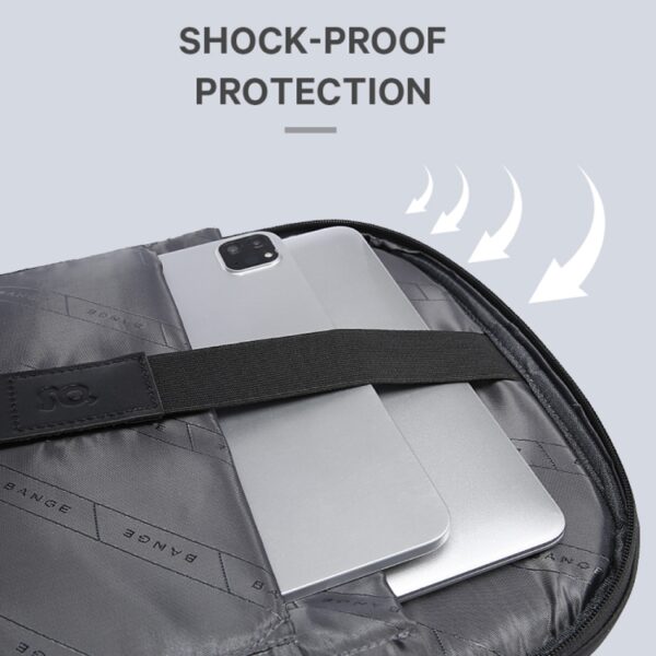 BANGE BG-2575 Anti-diefstal waterdichte laptoprugzak 15,6 inch dagelijkse werkzakelijke rugzak, BG-2575 Black, BG-2575  Grey - Afbeelding 5