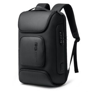 BANGE BG-7216plus Anti-diefstal waterdichte reisrugzak voor heren 15,6 inch laptoptas, BG-7216plus (Black), BG-7216plus (Grey)
