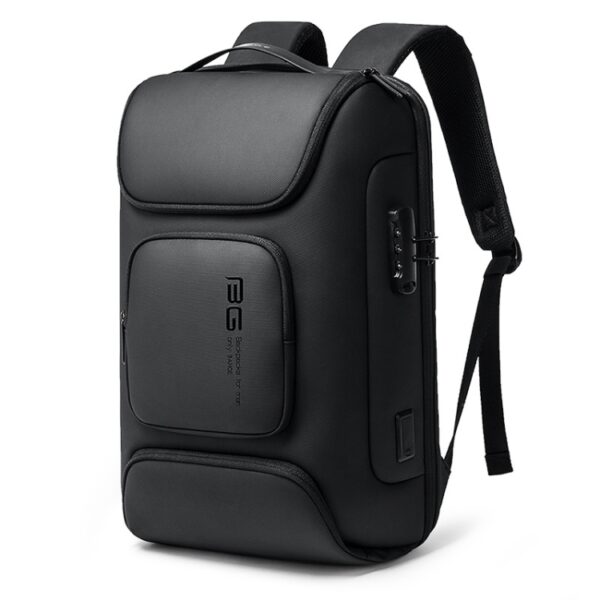 BANGE BG-7216plus Anti-diefstal waterdichte reisrugzak voor heren 15,6 inch laptoptas, BG-7216plus (Black), BG-7216plus (Grey)