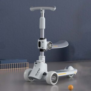 MIJIAQI 01 3-in-1 multifunctionele opvouwbare kinderscooter met muziek en verlichting, specificatie:, White Seat, Gray Seat, Pink Seat, Blue Seat, White, Gray, Pink, Blue