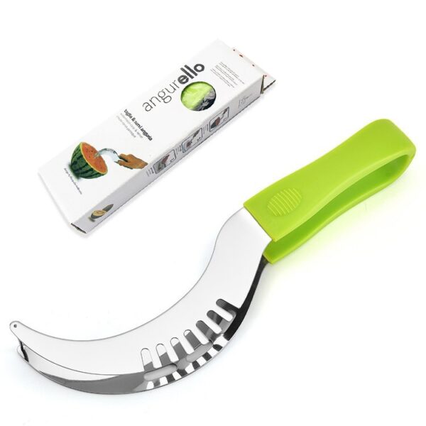 YG-WS03 Watermeloenclip van roestvrij staal Gemakkelijk toegankelijk Geïntegreerd plastic handvat Cantaloupe Cut Fruit Cutting Device, Watermelon Clip - Afbeelding 6
