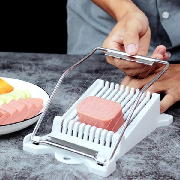 JA-958 2 stks Lunch Vlees Ham Snijmachine Huishoudelijke Fruitsnijder Banaan Gesneden Keuken Ei Snijder, JA-958 Ham Slicer (White), JA-958 Ham Slicer (Yellow)