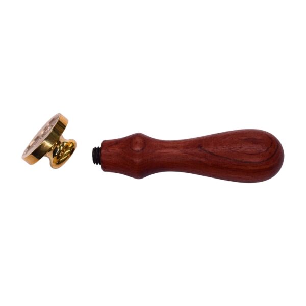 Levensboom Lakzegel Stempel Retro Messing Hoofd Houten Handvat Verwijderbare Afdichtingsstempel - Afbeelding 2
