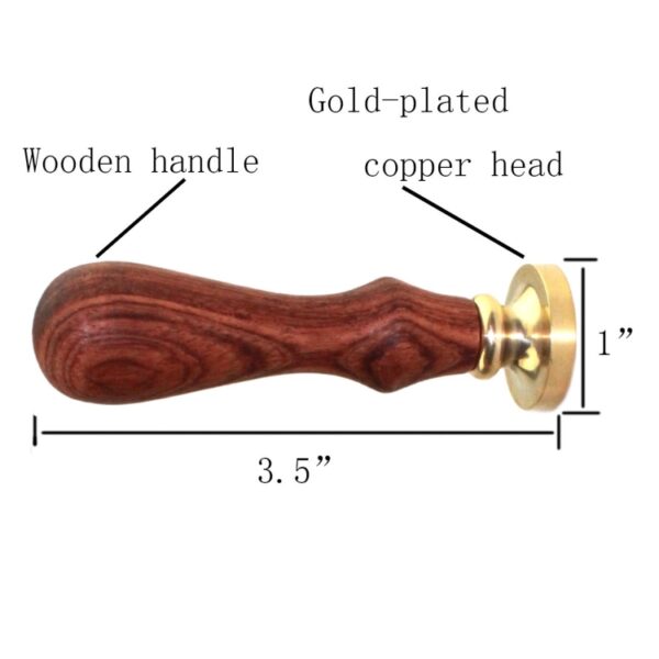 Levensboom Lakzegel Stempel Retro Messing Hoofd Houten Handvat Verwijderbare Afdichtingsstempel - Afbeelding 3