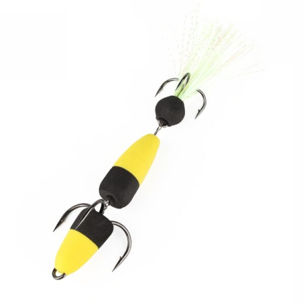 WPE PMG-M Foam Hook Soft Worm Bait Three Anchor Hook Fake Lures, M