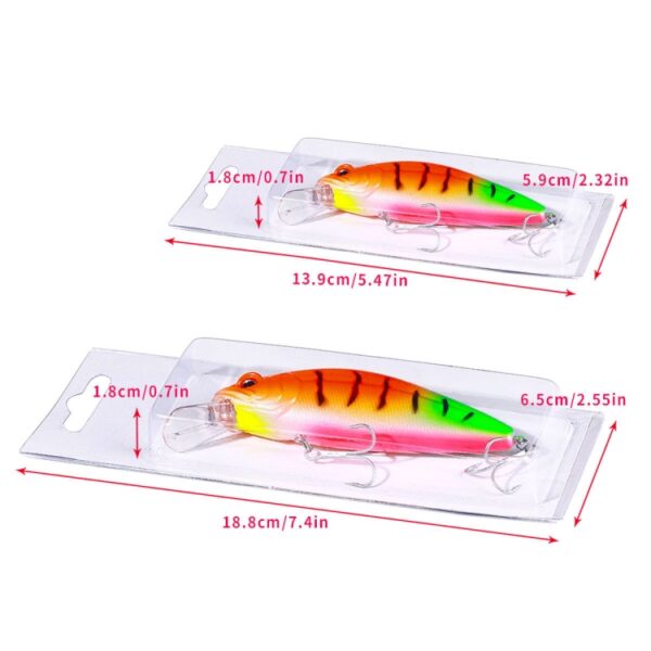 H Eng J i langsafstand werpend zinkend minnow vals aas, 9.5cm 15g, 12cm 32g - Afbeelding 3