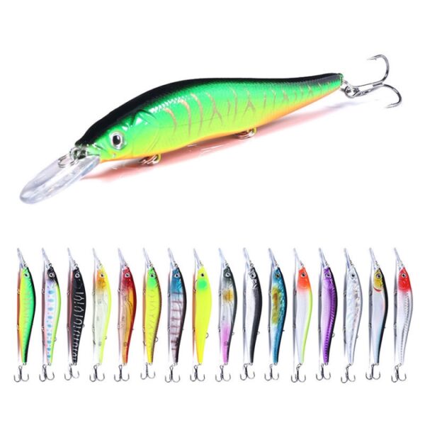 HENGJIA MI135 13.5cm 15.6g Zeevissen Langwerpige Drijvende Minnow Bionic Lures, MI135 (1), MI135 (2), MI135 (3), MI135 (4), MI135 (5), MI135 (6), MI135 (7), MI135 (8), MI135 (9), MI135 (10), MI135 (11), MI135 (12), MI135 (13), MI135 (14), MI135 (15)... - Afbeelding 5
