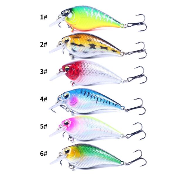HENGJIA CB060 7cm 9.5g Kunstaas VIB Rock Little Fatty Floating Fake Baits, 1, 2, 3, 4, 5, 6, 6 Colors, 6 Colors Boxed - Afbeelding 2