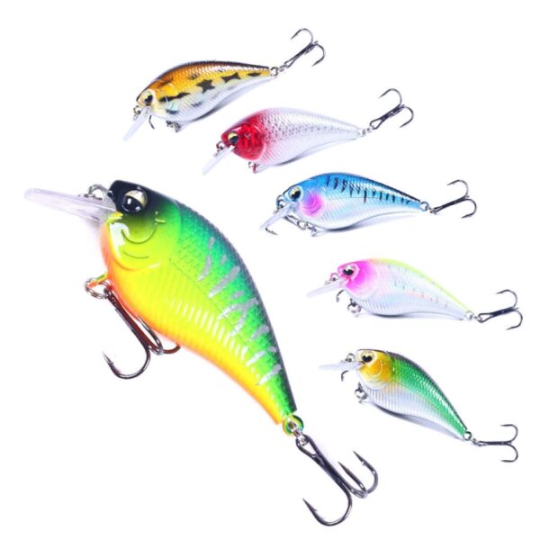 HENGJIA CB060 7cm 9.5g Kunstaas VIB Rock Little Fatty Floating Fake Baits, 1, 2, 3, 4, 5, 6, 6 Colors, 6 Colors Boxed - Afbeelding 3