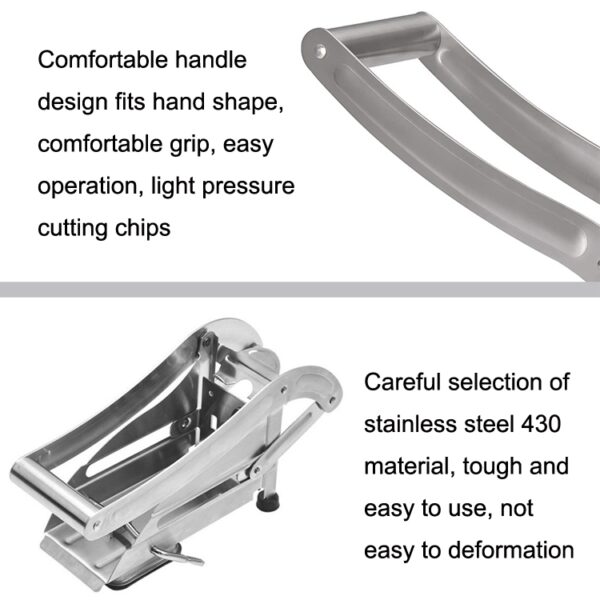 JD-052 Roestvrijstalen friet gesneden Multi-functioneel Thuis Handmatige friet gesneden, Potato Cutter 4, Potato Cutter 5 - Afbeelding 4