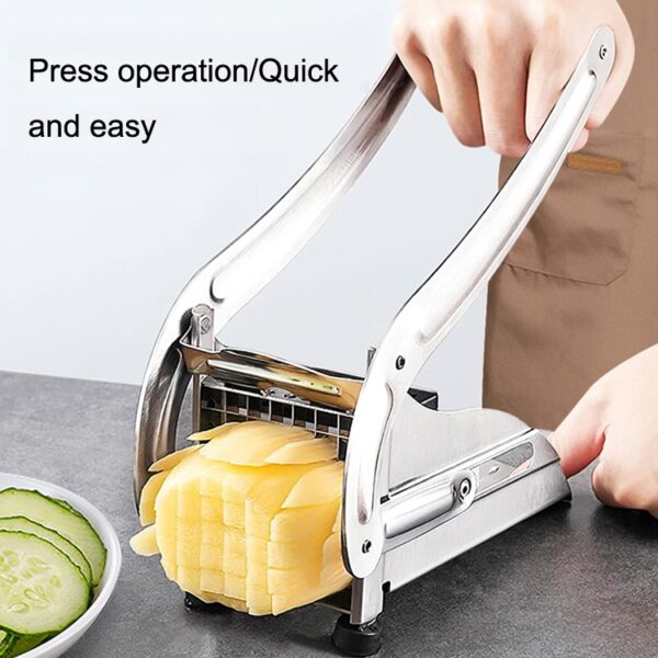 JD-052 Roestvrijstalen friet gesneden Multi-functioneel Thuis Handmatige friet gesneden, Potato Cutter 4, Potato Cutter 5 - Afbeelding 8