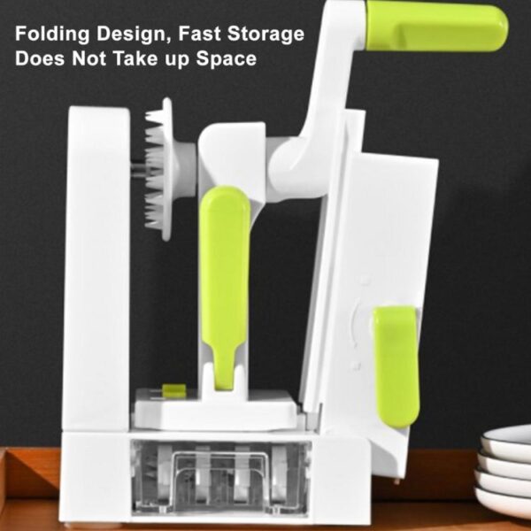 Rasp Groente Aardappel Spiraal Snijmachine Whirlwind Fruit Groente Spiraal Machine, White - Afbeelding 4