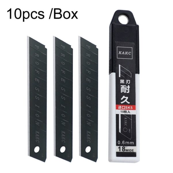 KAKC-18 snijmes met zwart mes 18 mm muursnijmes, 10pcs /Box, 100pcs /Box