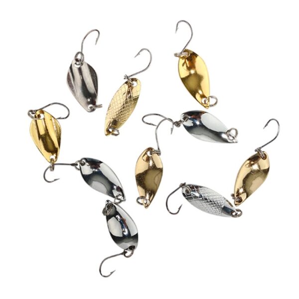 Enkele Haak Lepel Type Paard Mond Meloen Pailletten Valse Kunstaas Kunstaas, 10pcs 5g, 10pcs 3.5g, 10pcs 2.5g, 10pcs 2g Mesh, 10pcs 2g Butterfly - Afbeelding 2