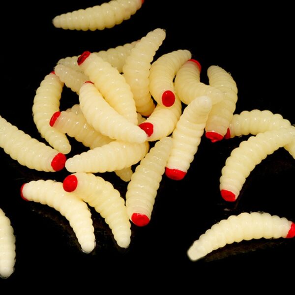 100 stks Roodkop Brood Worm Suite Nep Aas - Afbeelding 5