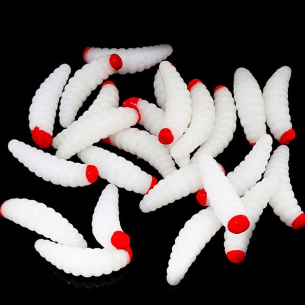 100 stks Roodkop Brood Worm Suite Nep Aas - Afbeelding 6