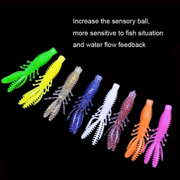 Drijvend Omgekeerd Garnalen Aas Met Omgekeerde Schroefdraad, 50pcs Small, 50pcs Large - Afbeelding 3
