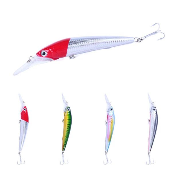 HENGJIA 18 cm 41g Zinken Drijvende Minnow Vissen Lokken Lange Tong Lokken Aas, MI207 (1), MI207 (2), MI207 (3), MI207 (4) - Afbeelding 3