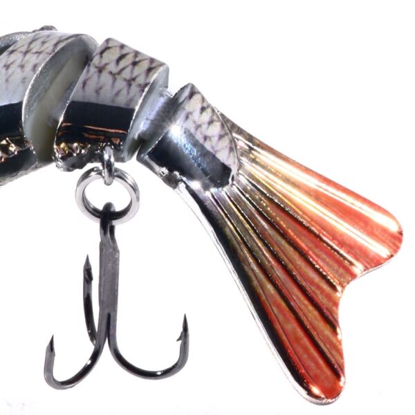 HENGJIA 10cm 24g Bionische Multi-Sectie Vis Aas Plastic Galvaniseren Nep Aas, JM060 (1), JM060 (2), JM060 (3), JM060 (4), JM060 (5), JM060 (6) - Afbeelding 6