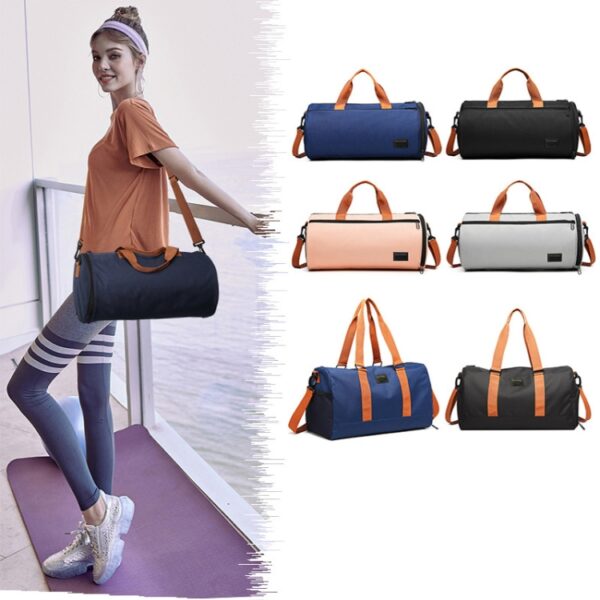Droge en natte scheiding met grote capaciteit, waterdichte sporttas, draagbare casual yogatas, 9920 Blue, 9921 Gray, 9921 Blue, 9921 Pink - Afbeelding 5