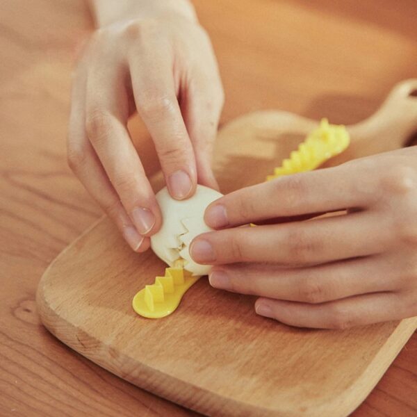 Kant Eiersnijder DIY Eiervorm Keuken Salade Maken Gereedschap, 2pcs /Set - Afbeelding 9