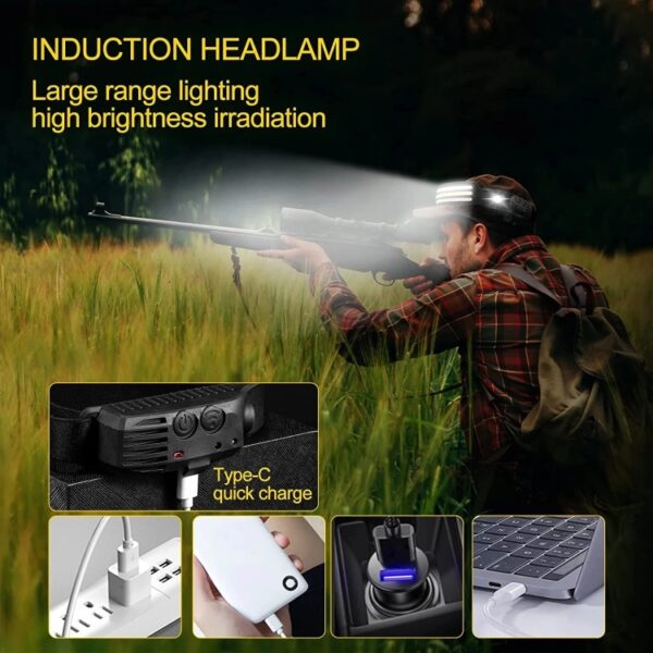 Sensorkoplamp Oplaadbare outdoor-campingvislantaarn, 812-2, 812-3 - Afbeelding 8