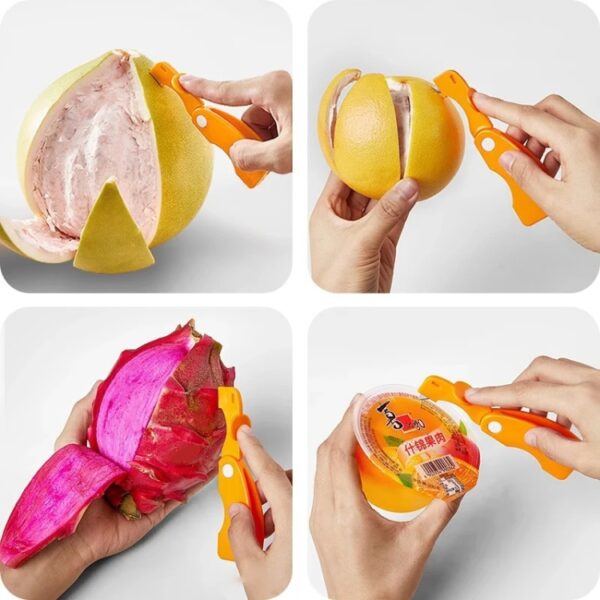 Opvouwbare sinaasappelschiller, stripper, schilmes, keukengereedschap, Orange Peeler - Afbeelding 8