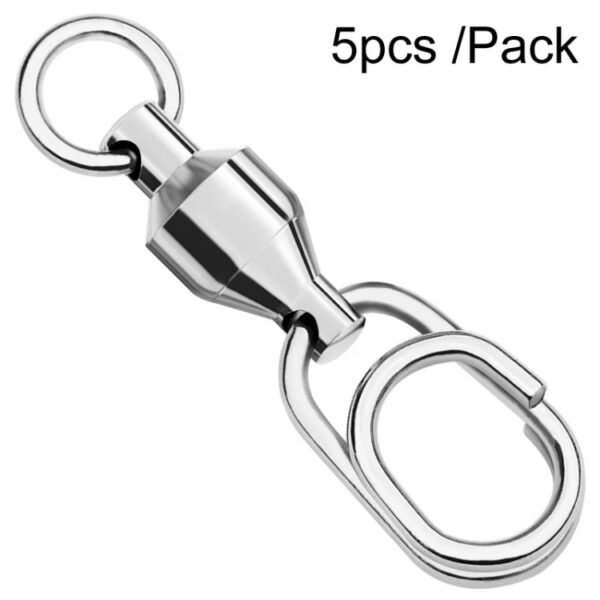 5 stks/pak PROBEROS DAC006 Lokken Aas 8-Type Ringen Connector Hoge Snelheid Lager Swivel Ovale Pin Vistuig Accessoires, 22mm, 25mm, 30mm
