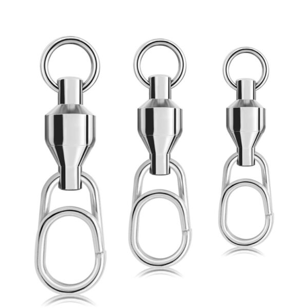 5 stks/pak PROBEROS DAC006 Lokken Aas 8-Type Ringen Connector Hoge Snelheid Lager Swivel Ovale Pin Vistuig Accessoires, 22mm, 25mm, 30mm - Afbeelding 2