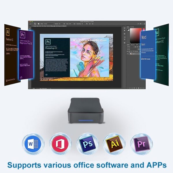 12e Intel Alderlake Dual HDMI+VGA drievoudig display 4K HD Pocket Mini-pc, GK3Plus N100 8G+128G US Plug, GK3Plus N100 8G+128G UK Plug, GK3Plus N100 8G+128G EU Plug, GK3Plus N100 8G+256G US Plug, GK3Plus N100 8G+256G EU Plug, GK3Plus N100 8G+256G UK Plu... - Afbeelding 12