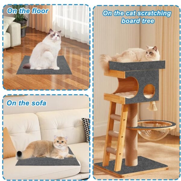 Trimbare zelfklevende kattenkrabmat DIY-klimkattenkrabber, 30 x 100cm, 40 x 100cm, 60 x 100cm - Afbeelding 8