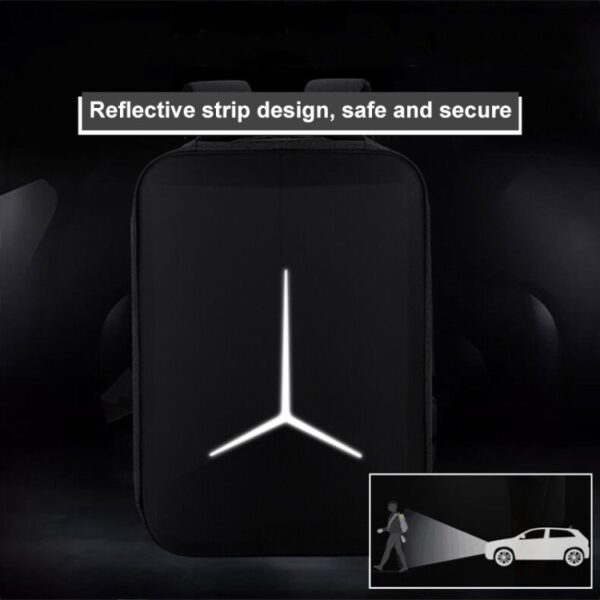 Multifunctionele waterdichte zakelijke sportlaptoprugzak met USB-poort, 15 inch, 17 inch - Afbeelding 12