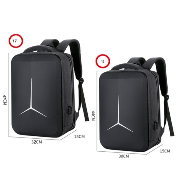 Multifunctionele waterdichte zakelijke sportlaptoprugzak met USB-poort, 15 inch, 17 inch - Afbeelding 3