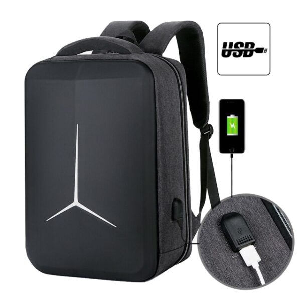 Multifunctionele waterdichte zakelijke sportlaptoprugzak met USB-poort, 15 inch, 17 inch - Afbeelding 9