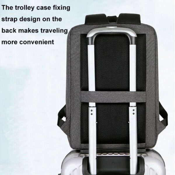 Multifunctionele waterdichte zakelijke sportlaptoprugzak met USB-poort, 15 inch, 17 inch - Afbeelding 10